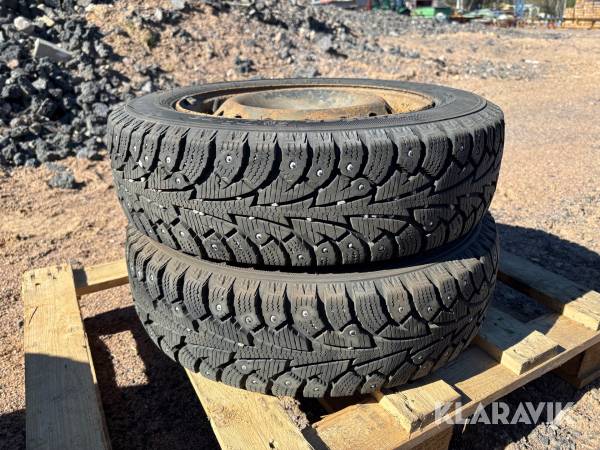 Vinterdäck på fälg Hankook 155/70R13 2st