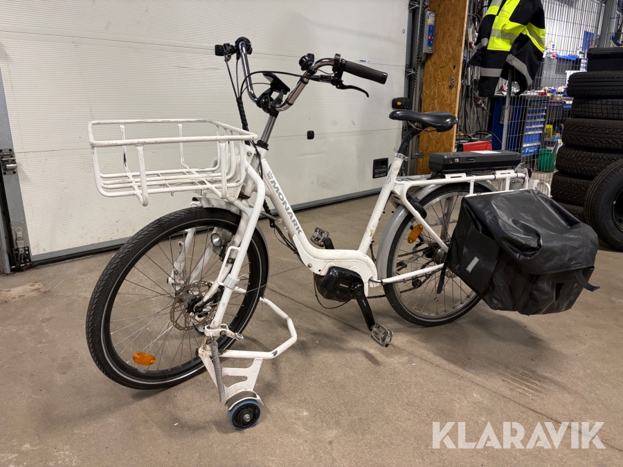 Elcykel / Postcykel Monark med cykelväska