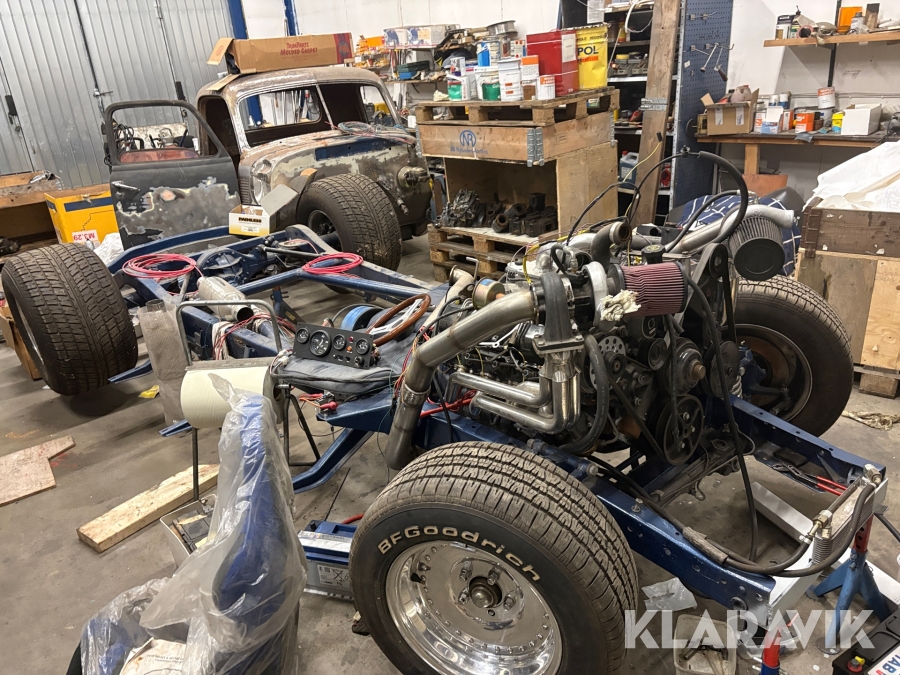 Projekt veteranpickup Chevrolet Stepside 6,5L V8 diesel med dubbelturbo.