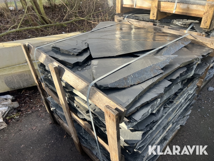 Svart skiffer oregelbundna 150kvm