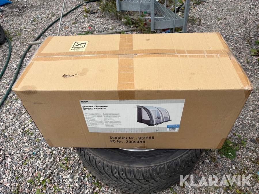 Luftförtält till husvagn/husbil Biltema 280 x 240 cm