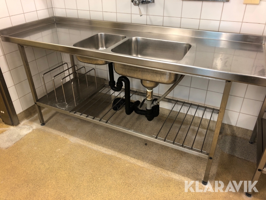 Rostfri diskbänk