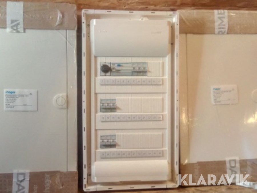 Normcentral infälld 2st Hager Volta IP 30