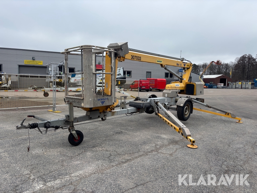 Släpvagnslift Omme Mini 12 med teleskopbom