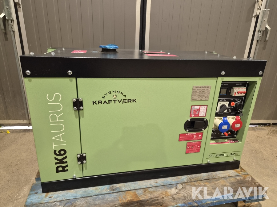 Generator Elverk SvKraftverk RK6 Euro 5