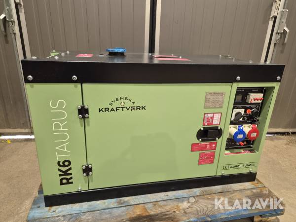 Generator Elverk SvKraftverk RK6 Euro 5