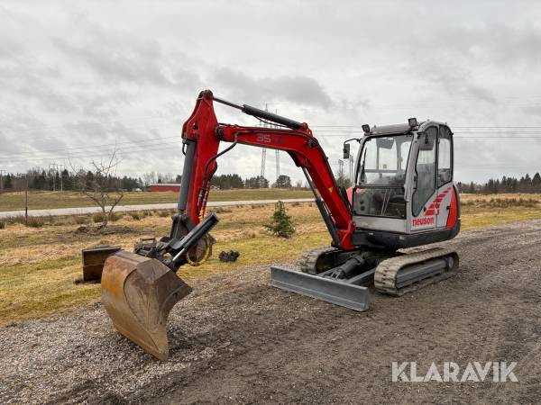 Grävmaskin Neuson 3503 RD med 4 skopor