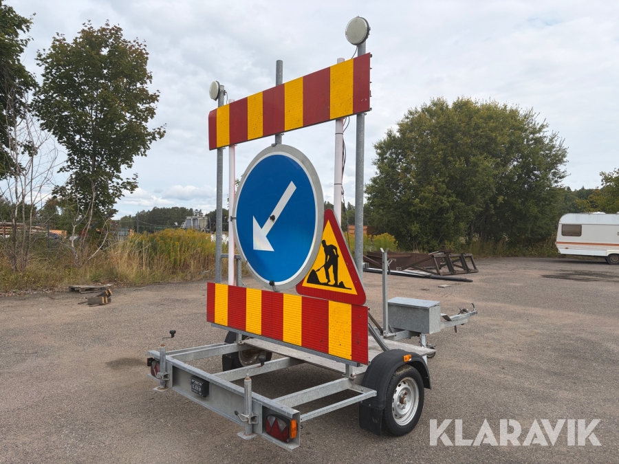 Vägmärkesvagn Blinkfyrar