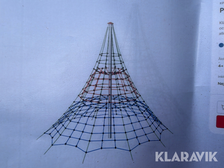 Pyramidnät / klätternät Kompan KPL803