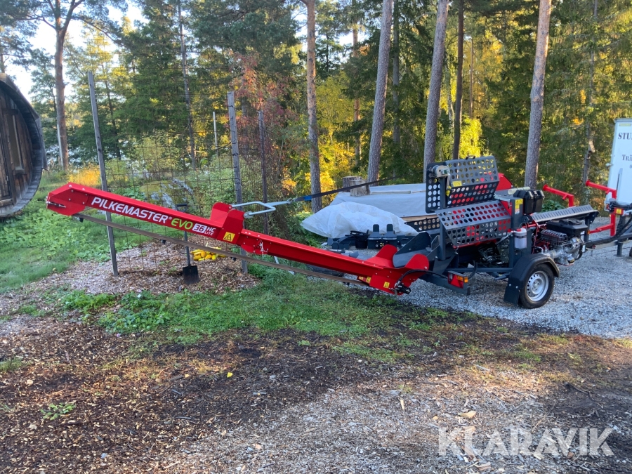 Vedmaskin Pilkemaster Evo 36 hc lite Bm på 80km/h-kärra