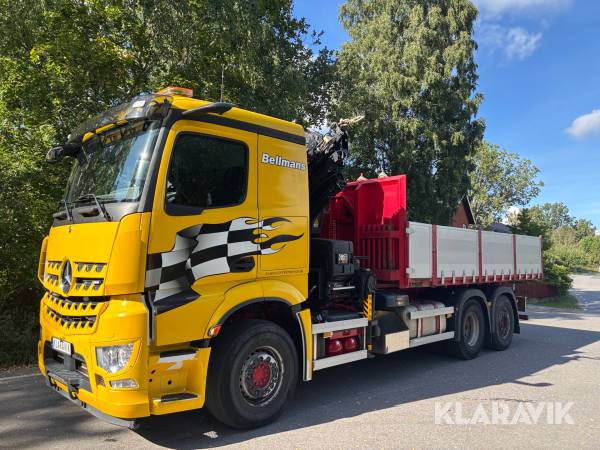 Kranväxlare Mercedes-Benz Arocs med Hiabkran 455hk, 2020