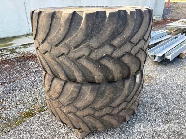 Entreprenaddäck 2 st Trelleborg Twin Radial