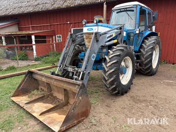 Traktor med frontlastare Ford 8210