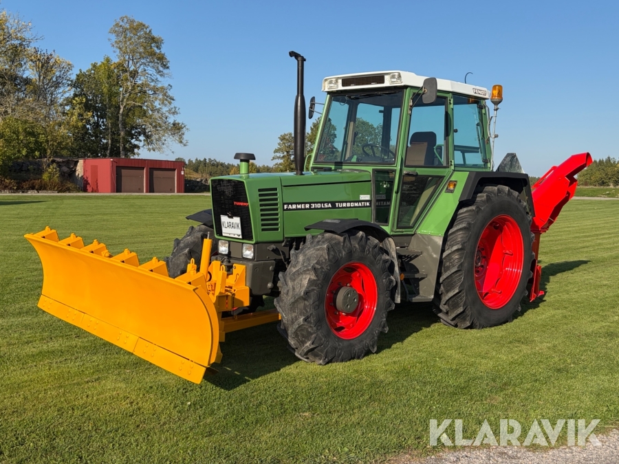 Traktor Fendt 310 LSA Turbomatik / plogblad/ snöslunga