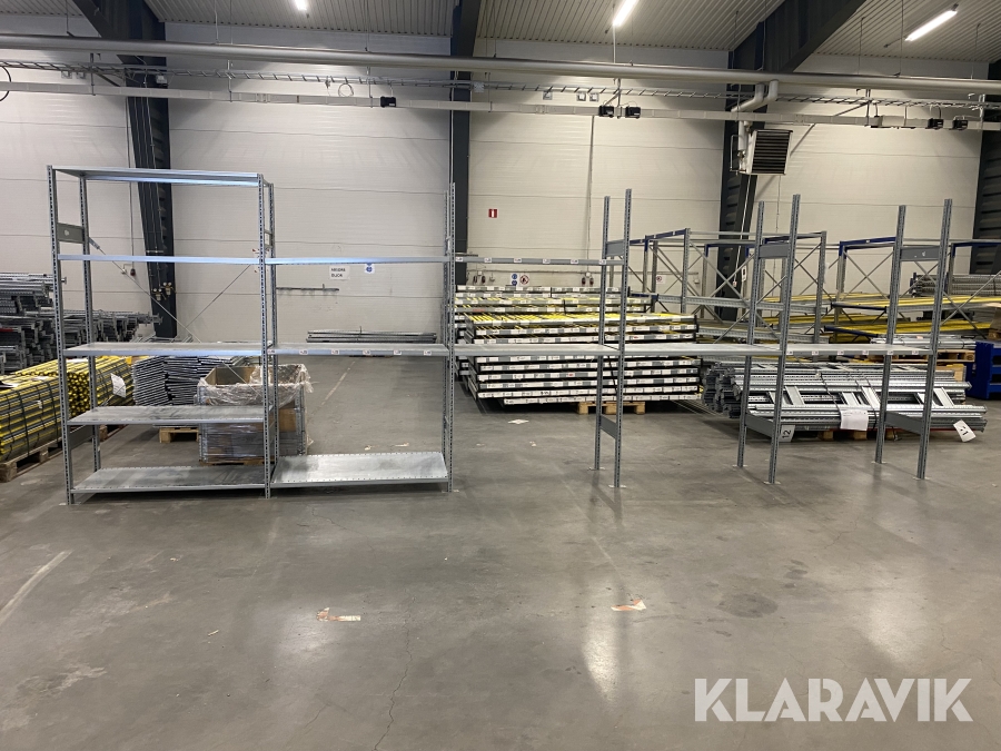 Lagerhylla 5st sektioner SSI Schäfer med 5 hyllplan i varje