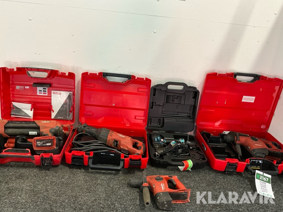Handverktyg 5st Hilti, Makita