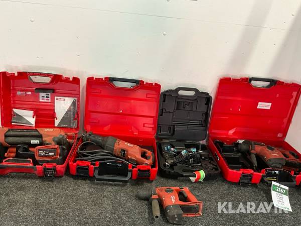 Handverktyg 5st Hilti, Makita