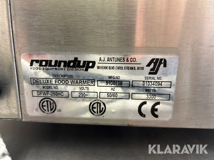 Ångkokare Roundup Deluxe Food Warmer