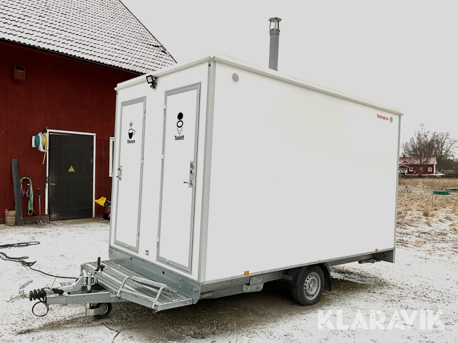 Personalvagn med förbränningstoalett Rastvagn 6-personer