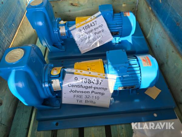 Självsugande centrifugalpumpar Johnson Pump FRE 32-110 W 2st