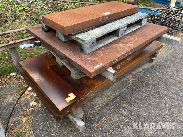 Diverse tjockplåt Stena S355 - Totalt cirka 5000kg