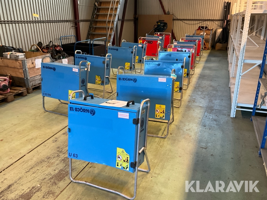 Paket med 15st elcentraler El-björn, Garo U63