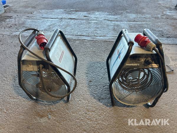Värmefläktar Amiga Dania heater 6 3-fas 2 st