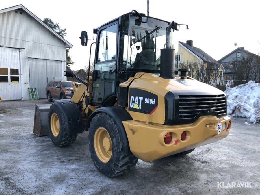 Lastmaskin CAT 908 H med skopa