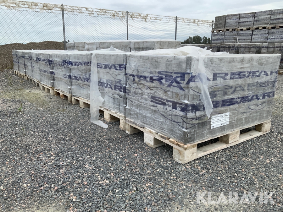 Marksten Randsten Starka loc Hel/Halvsten ljusgrå 12 9 st pallar