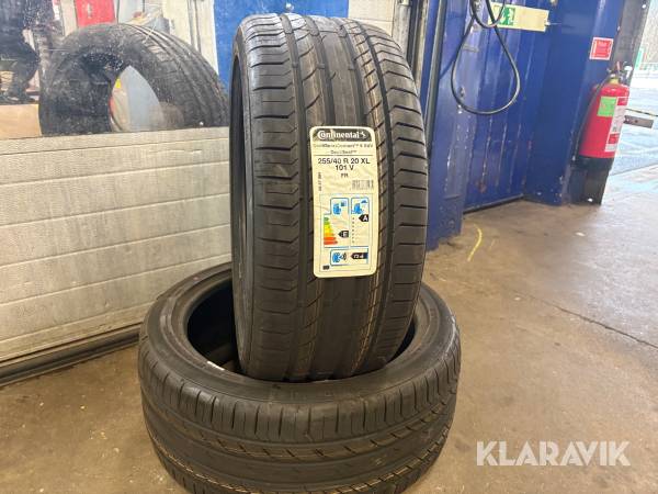 Sommardäck Continental ContiSportContact 255/40R20 2 st