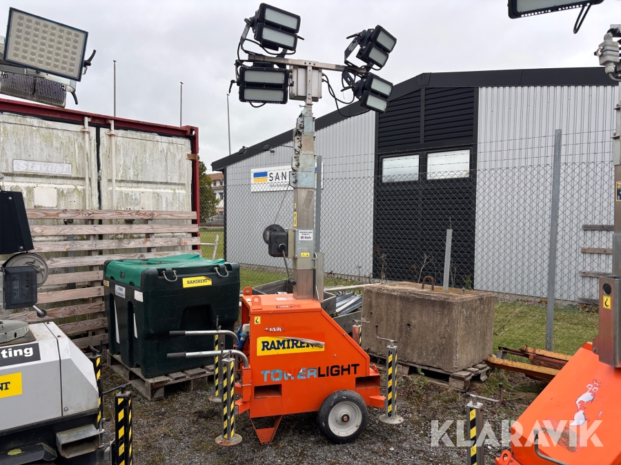 Belysningsmast Satema 7MT 4x400w