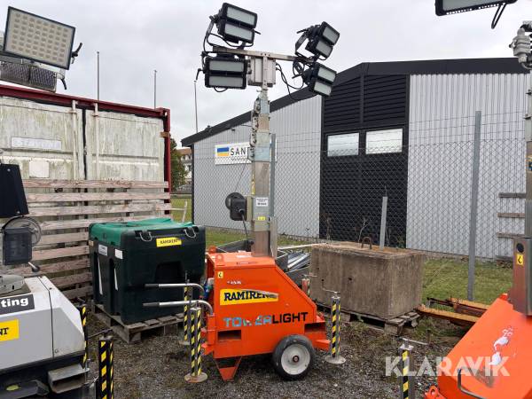 Belysningsmast Satema 7MT 4x400w