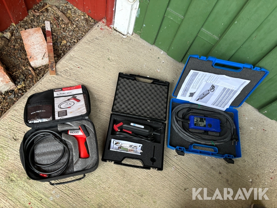 Rörläggarpaket med inspektionskamera, svetsapparat och värmekniv Ridgid, Wavin och LK Systems