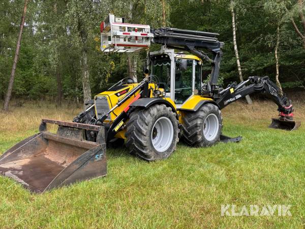 Grävlastare Huddig 1260B med personkorg