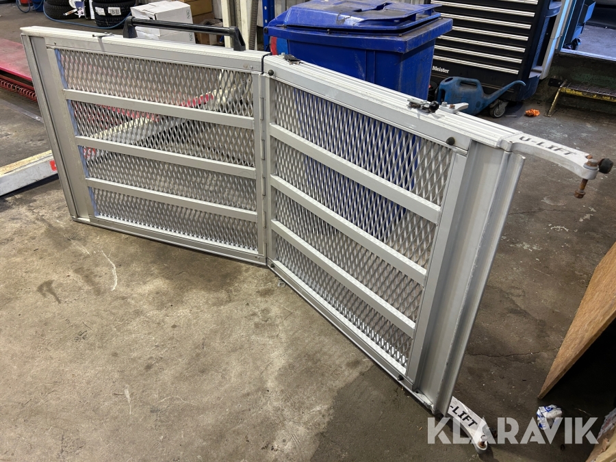 Handikappsramp U-lift aluminium vikbar