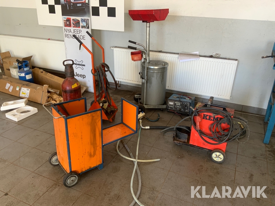 Svetsar, oljeuppsamlare & blandare mm