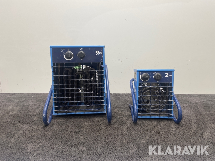 Varmluftsfläktar El-Björn VF9B, VF21A