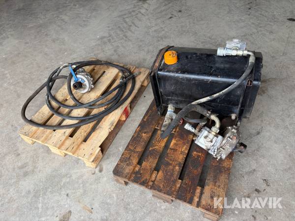 Hydraulisk kraftöverföring Lamborghini med pump, motor och tank
