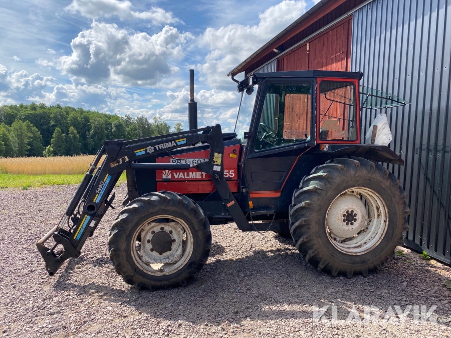 Traktor med lastare Valmet 455