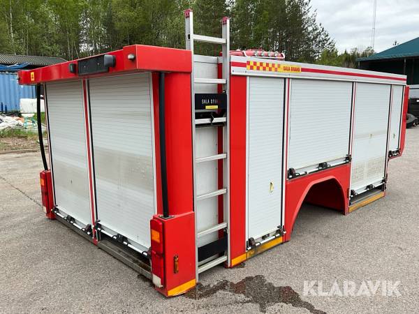 Påbyggnad skåp brandbil Sala kaross