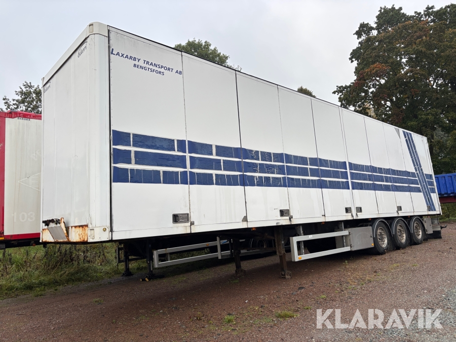 Skåptrailer med öppningsbarsida ekeri VA