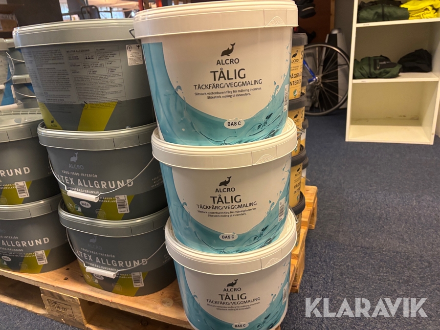 Målarfärg Alcro Tålig täckfärg Bas C 27L
