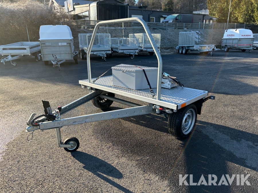 Släp för mc till husbil med ramp Sawiko