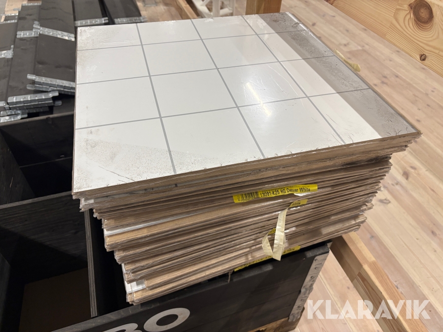 Köksskivor Fibo Kitchenboard Denver White 11x580x620mm, ca 12m2