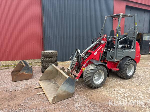 Hjullastare Weidemann 1160 med redskap