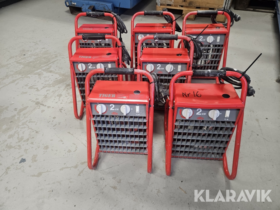 Elfläktar / Värmefläktar 15st