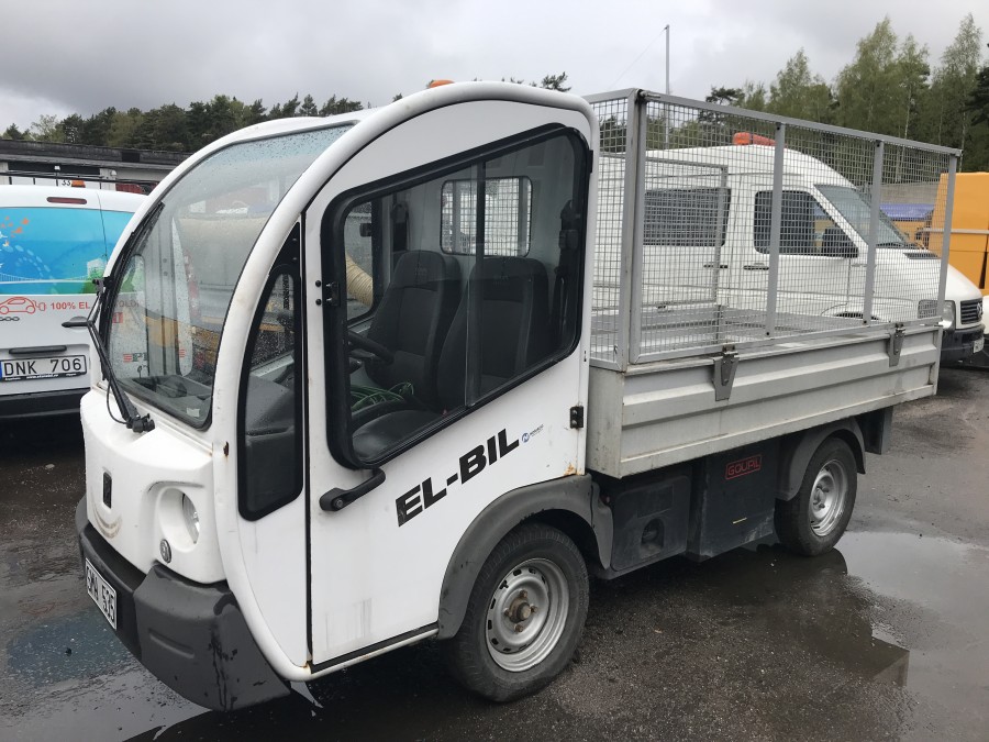 Elbil med flak Goupil G3-2L