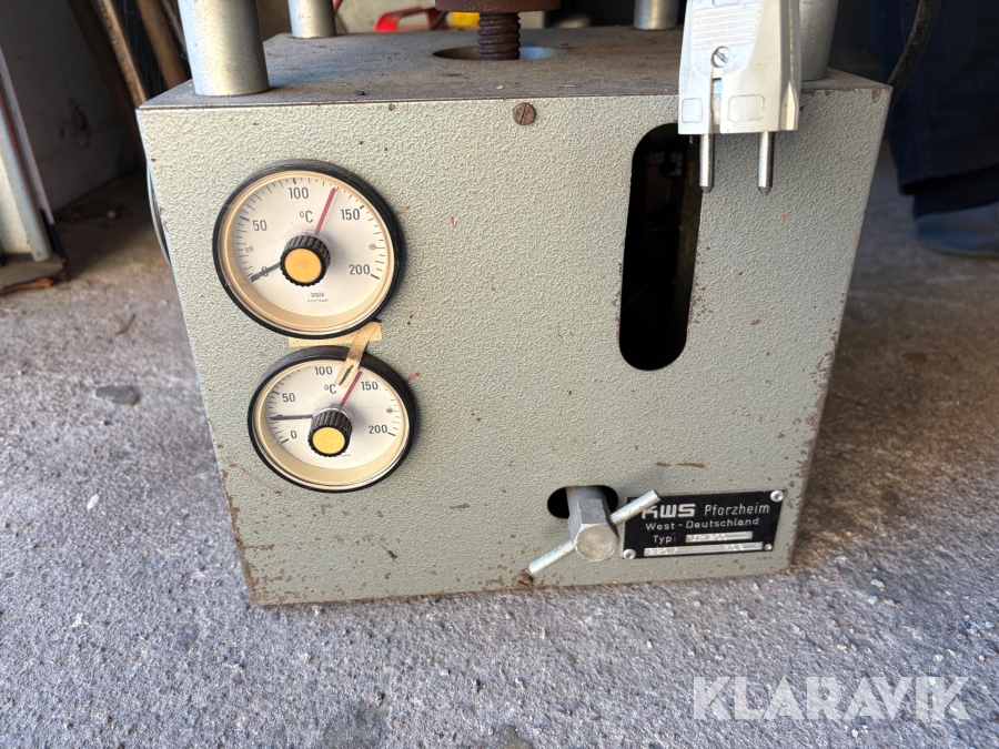 Vulkaniseringspress Jumo & KWS 140 2st