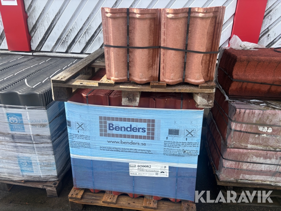 Takpannor Palema Candor kastanjebrun 320st