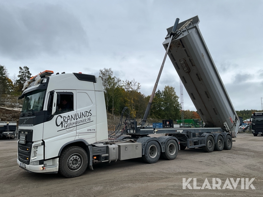 Dragbil med schakttrailer Volvo FH 540 Euro 6